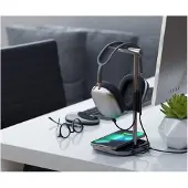 Satechi 2-in-1 oortelefoonhouder voor Airpods Max met draadloze oplader - ed