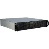Inter-Tech 2U 20240 - rack behuizing - 2U - MB 30.5x19.1cm - 2x 80mm fan - zwart