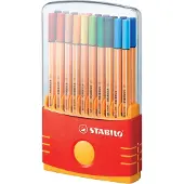Stabilo point 88 - Fineliner 0,4 mm - ColorParade - Set Met 20 Verschillende Kleuren
