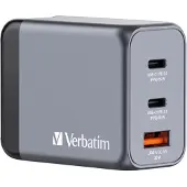 Verbatim GNC-65 GaN-netlader met 3 poorten, 65 W, USB A/C