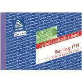 Avery formulierboek Rechnung 1714, A6 dwars, 2 x 40 vel