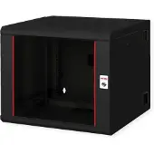 Roline 19-inch wandbehuizing Pro 9 U , 600x600 BxD tweedelig draaibaar zwart