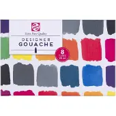 Talens Gouache Extra Fijn verfset voor kinderen - 8x20ml tubes multicolor.