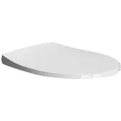GSI MODO toiletzitting met automatische zachte sluiting, Duroplast, wit/chroom, model MS98C11