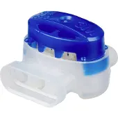 3M 314 Aansluiting Flexibel: 0.5-1.5 mm² Massief: 0.5-1.5 mm² Aantal polen: 3 50 stuk(s) Blauw