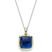 Ti sento Dames Hanger - 925 zilver - Blauw - 6836DB