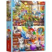 Trefl puzzelset - kunst schilderen - 2x500 stukjes karton FSC.
