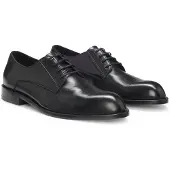BOSS Leren derbyschoenen met reliëflogo Maat 40