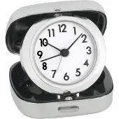 TFA-Dostmann 60.1012 - Wekker - Quartz - Metaal Box - Cijfers - Alarm - Pop-Up - Zilverkleurig