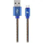 Gembird USB-C kabel Denim Blue Jeans 1 meter