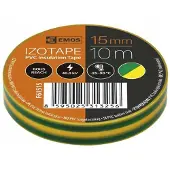 Emos Isolatietape 15mm x 10m PVC Groen/Geel