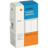 Herma Frankeeretiket 4329 dubbel 163x45mm 500 stuks