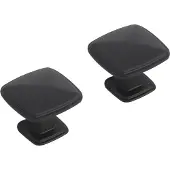 Differnz meubelknop vierkant 25 mm mat zwart 2 stuks