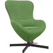 vidaXL Eivormige stoel Lichtgroen 63 x 73 x 90 cm Fluweel
