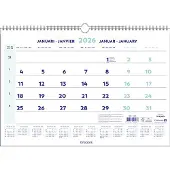 Brepols Maandkalender 2026 - Wire-O - 43 x 31,5 cm