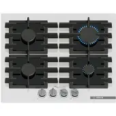 Bosch Serie 6, PPP6A2I40, gasfornuis, wit/zwart
