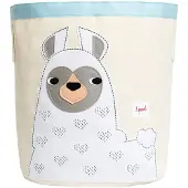3 Sprouts 3 Spruiten Grote katoenen canvas speelgoedopbergmand - Duurzame babywasorganizer met handvatten Opvouwbare speelgoedmand voor kinderen voor speelkame