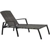 Chillvert Cozumel Steel Sun Lounger 190x63x50 Cm Grijs