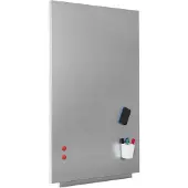 Rocada Whiteboard 6521PRO-9006 (b x h) 150 cm x 100 cm Grijs Kunststof coating Incl. opbergbakje, Horizontaal- of verticaalformaat