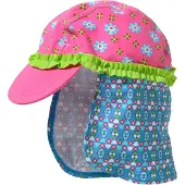 Playshoes Hoed hemelsblauw / kiwi / pink