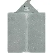Trixie Badcape - Mr. Shark - 70x130cm - 100% Biologisch Katoen - Hooded Towel - Handig formaat