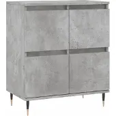 vidaXL Dressoir 60x35x70 cm bewerkt hout betongrijs