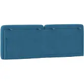 vidaXL Hoofdbordkussen 120 cm fluweel blauw