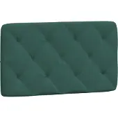 vidaXL Hoofdbordkussen 90 cm fluweel donkergroen