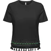 ONLY - ONLFILIPPA LIFE S/S TASSEL TOP JRS - Dames - Blouses