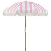 Beliani MONDELLO - Parasol - Roze/Wit - Polyester