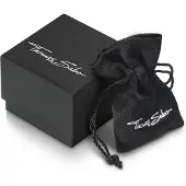 Thomas Sabo Halsketting, Ketting met witte zirkonia hanger zilver, (925 sterling zilver, 40 - 45 cm)