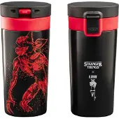 Bialetti Stranger Things - Dubbelwandige thermo reisbeker - RVS - 380 ml - Glow in the dark
