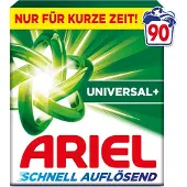 Ariel wasmiddel universeel poeder, 4,95 kg - 90 wasbeurten