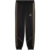 Puma Sportbroek 'King Anthem' lichtbruin / zwart gemêleerd / wit
