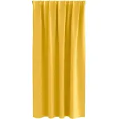 vidaXL Blackout Gordijnen met Ringen 2 st Mosterdgeel 175 x 140 cm