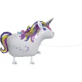 Unique - Lopende eenhoorn aluminium ballon - Decoratie > Ballonnen