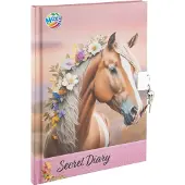Creative Craft Group Dagboek Paarden voor Kinderen met slotje - A5 - 60 Pagina's - Paarden Dagboek voor Meisjes