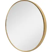 En.casa Spiegel Modugno hangend rond Ø50cm goudkleurig