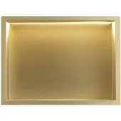 REA Inbouw Badkamerplank Led 30x45 Brush Gold