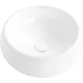 UPTREND Keramische waskom rond wit glans 40x40x15 cm - Oslo opbouwmodel
