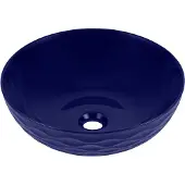 UPTREND Keramische waskom rond blauw 42x42x14,5 cm opbouw Arya