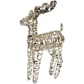 Lumineo Rendier met verlichting | kunststof | goud/warm wit | 66cm