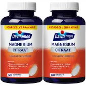 Davitamon 2x Magnesium Citraat + Magnesiumoxide 120 tabletten