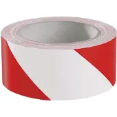 Ampere Traffic vloertape Standard - rood wit | 5 cm breed