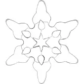 Nordwik koekjesvorm sneeuwvlok Medium