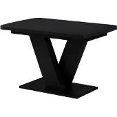 Vicco Eettafel Fenaro, Zwart, 120-160 x 80 cm uitschuifbaar