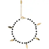 Gaya Armband goud / zwart