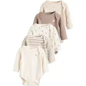 Next Rompertje/body lichtbeige / bruin / lichtbruin