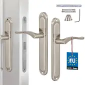 KOTARBAU - Klassieke Deurgreep - Lange Sierplaat - Zonder Gat - Satin Finish