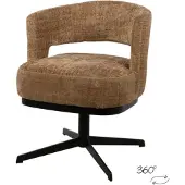 MySons Eetkamerstoel Bruce draaipoot 360 - Cremona Cinnamon